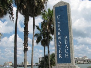 Clearwater Beach sign