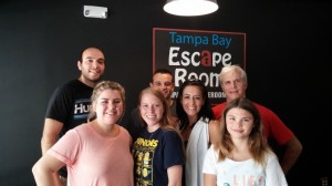 Tampa Bay Escape Room participants