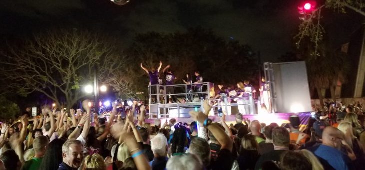 Mardi Gras Lights Up Dunedin, Florida